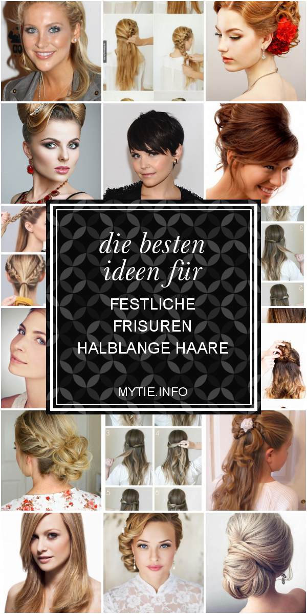 Die Besten Ideen Für Festliche Frisuren Halblange Haare